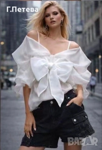 Ефектна дамска блуза , снимка 2 - Блузи с дълъг ръкав и пуловери - 53924752