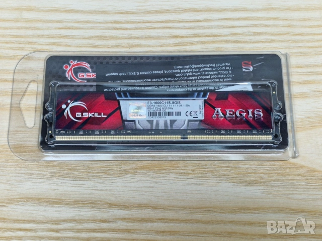 ⚠️Нова 8GB DDR3 G.Skill Aegis 1600Mhz, снимка 4 - RAM памет - 53911128