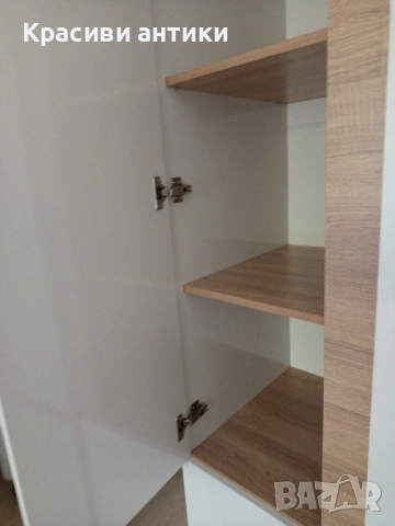 Нов гардероб бял гланц и дьб сонома, снимка 10 - Гардероби - 53210123