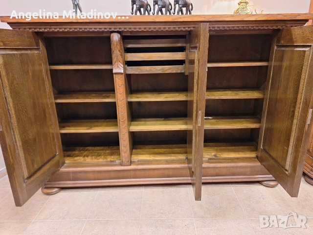 Комод, шкаф, бюфет с богата дърворезба , снимка 7 - Шкафове - 53816984