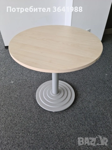 Маса с ПДЧ плот Ф80 с масивна основа