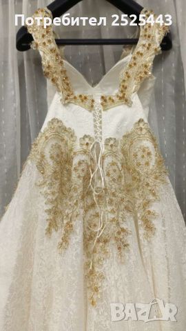Сватбена рокля - размер М, снимка 2 - Сватбени рокли - 46242452