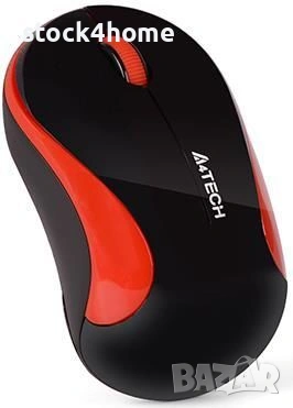 Безжична Мишка Оптична A4tech G3-270N-4 V-Track, USB, Черен/Червен, снимка 3 - Клавиатури и мишки - 53531758