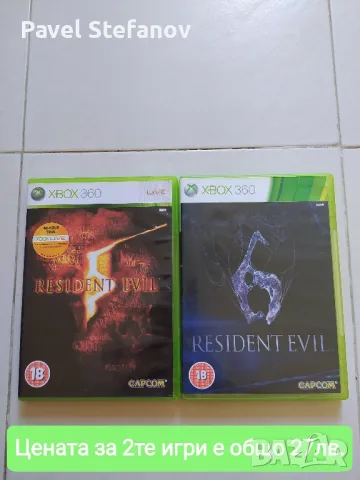 Игри за Xbox 360: Resident Evil 5 & Resident Evil 6, снимка 1