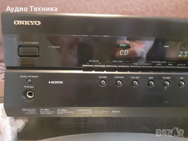 Ресивър ONKYO TX-SR307.
Много добър звук, много настройки и режими и лесно меню., снимка 2 - Ресийвъри, усилватели, смесителни пултове - 46845838