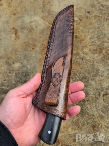 Ръчно изработен нож Черен Текстолит , снимка 13 - Ножове - 52322800