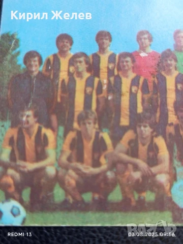 Старо календарче ЖСК ТРАКИЯ ПЛОВДИВ рядко за КОЛЕКЦИЯ ДЕКОРАЦИЯ 34976, снимка 2 - Колекции - 51233029