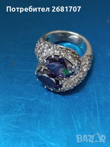 Сребърен пръстен , снимка 2 - Пръстени - 45586511