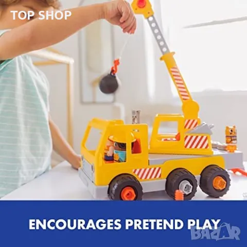 Нова STEM играчка бормашина камион деца 3+ подарък обучение игра, снимка 6 - Образователни игри - 49639488