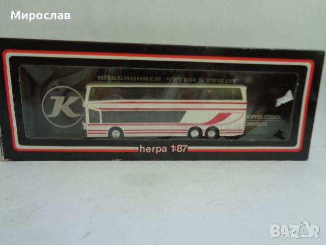 HERPA H0 1/87 СЕТРА АВТОБУС SETRA  МОДЕЛ КОЛИЧКА, снимка 2 - Колекции - 45900549