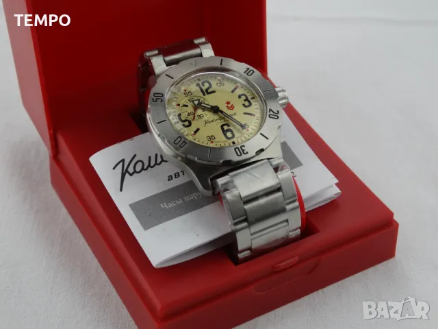 ВОСТОК КОМАНДИРСКИЕ АВТОМАТИЧЕН ref: 350749 - Верижка от стомана 316L, снимка 3 - Мъжки - 50354186