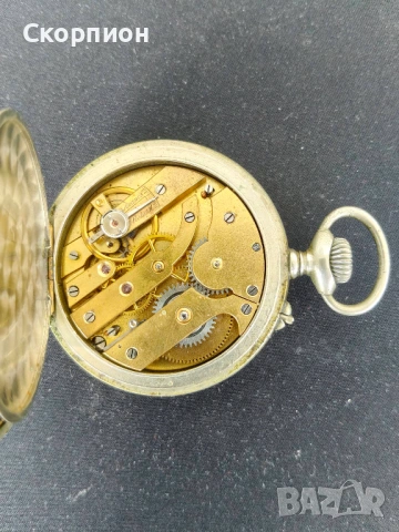 Швейцарски джобен часовник с посребрени капаци - ARGENTAN - ПРОМОЦИЯ, снимка 11 - Джобни - 50527124