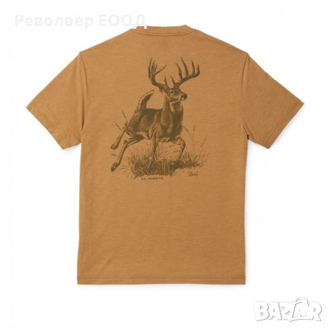 Тениска Filson - Buckshot, в цвят Dijon Buck, снимка 2 - Екипировка - 45338033