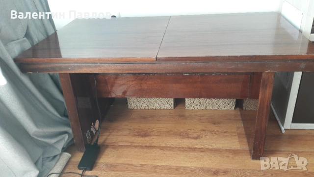 Холна и трапезна маса разтегателна, правоъгълна, повдигащ механизъм, 122 /65/ 58 - 70 см, снимка 3 - Маси - 53542615