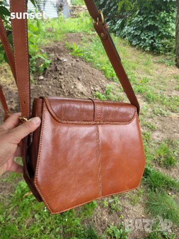 Dickens collection ЕСТЕСТВЕНА кожа кафява чанта (250$ в интернет), снимка 15 - Чанти - 50611484