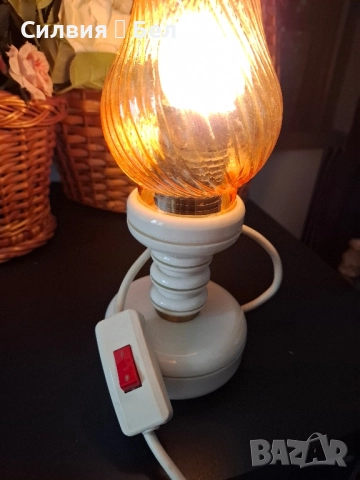 Ретро нощна лампа , снимка 12 - Настолни лампи - 51954822