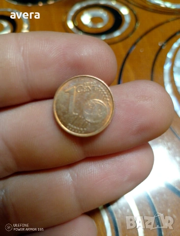 монета от един евро цент, снимка 2 - Нумизматика и бонистика - 53399237