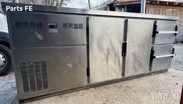 Хладилна маса барова бар професионална с двойна мивка profesionalna hladilna masa s dvoina mivka 