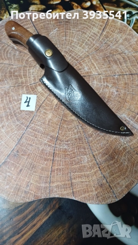 Собствено производство  ръчна изработка  кании за ножове телешки бланк 3,2мм в комплект с ножа , снимка 9 - Ножове - 51934195