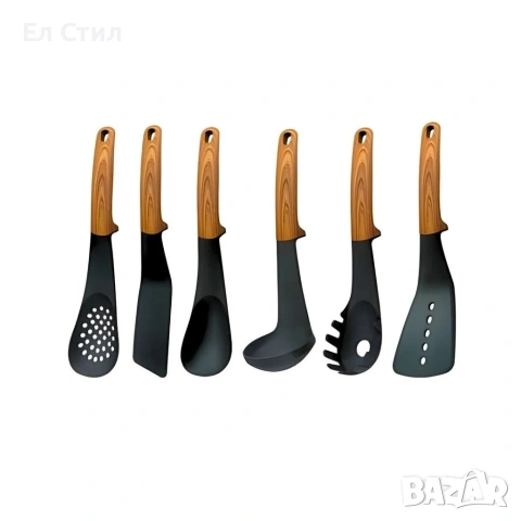 Комплект кухненски прибори 6 части с въртяща се стойка Cheffinger, снимка 6 - Прибори за хранене, готвене и сервиране - 53309528