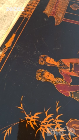 Шкаф масив с рисунки черен, снимка 9 - Шкафове - 52527003