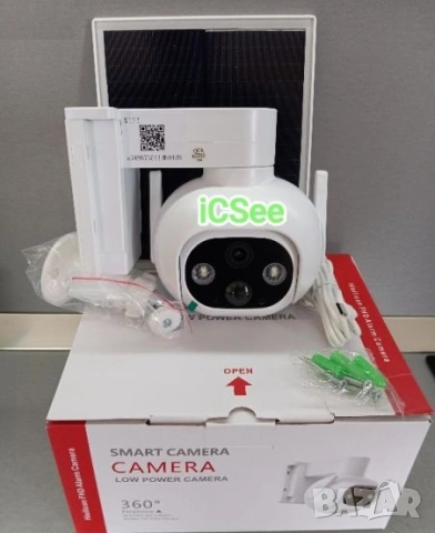 ICSEE Соларна Wifi камера с отделен панел 6MP - 517Z, снимка 3 - IP камери - 54277763