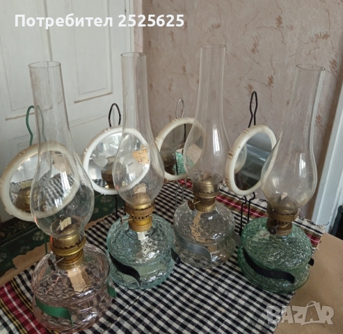 Стари газени лампи - номер 8, 4 броя, снимка 3 - Декорация за дома - 41911926