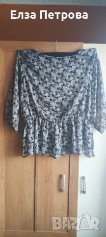Дамска тюлена лятна блуза за пищни дами , снимка 2 - Ризи - 46412275
