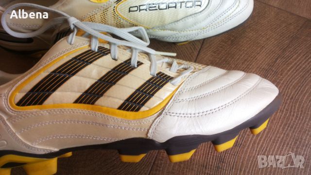 Adidas PREDATOR Football Leather Boots Размер EUR 43 1/3 / UK 9 бутонки естествена кожа 199-14-S, снимка 4 - Спортни обувки - 46525009