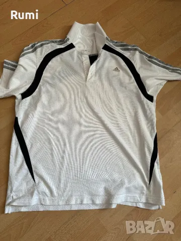 Оригинална мъжка бяла тениска Adidas CLIMALITE ! XL, снимка 1 - Тениски - 46942004