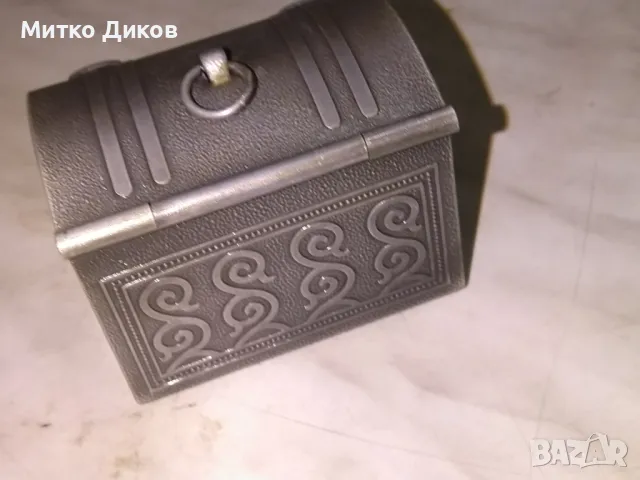 Метална кутия за бижута винтидж СССР 65х50х43 нова неизползвана, снимка 5 - Колекции - 49796538