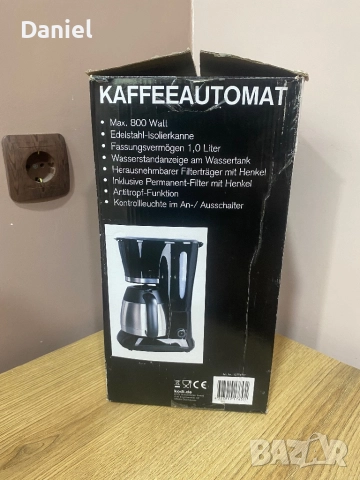 Кафеавтомат TECTRO – 800 W, 1.0 L, термокана, снимка 2 - Кафемашини - 52790224