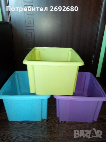 Нов комплект от 3бр. прозрачни кутии за съхранение , снимка 5 - Кутии за съхранение - 49368789