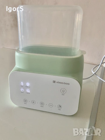 KIKKA BOO Двоен нагревател за шишета 4 в 1, снимка 2 - Прибори, съдове, шишета и биберони - 53390551