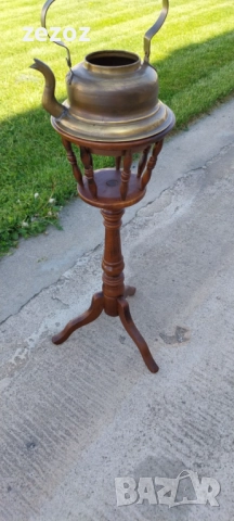 Поставка масив с чайник, снимка 9 - Декорация за дома - 52582246