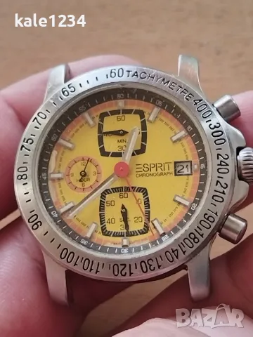 Часовник ESPRIT chronograph. Japan move Miyota. Водоустойчив. 1990г. , снимка 6 - Мъжки - 48572080