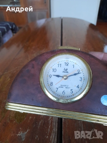 Стар настолен часовник Pearl, снимка 2 - Антикварни и старинни предмети - 53950027