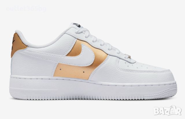 Nike - Air Force 1 Low номер 40.5 дамски бели Оригинал Код 0519, снимка 3 - Маратонки - 46243570