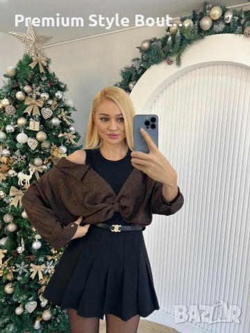 колан от естествена кожа в кутия celine