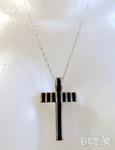 Луксозно колие с масивен кръст 💎 бижу | неръждаема стомана | стилен дизайн, снимка 4 - Колиета, медальони, синджири - 54218257