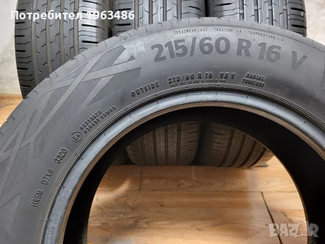 4 бр. 215/60/16 Continental / летни гуми, снимка 8 - Гуми и джанти - 49378095