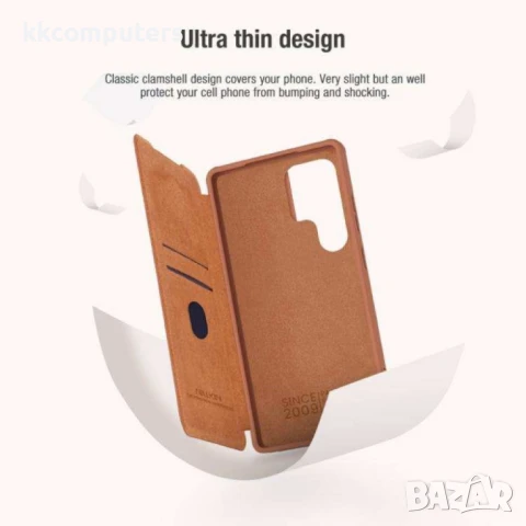 Samsung Galaxy S25 Ultra NILLKIN Wallet/ PU + TPU Кожен Калъф и Протектор, снимка 7 - Калъфи, кейсове - 51418415