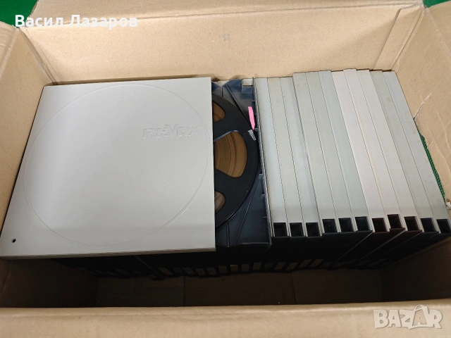 Магнетофонни ролки REVOX 26.5 с кутия и лента 