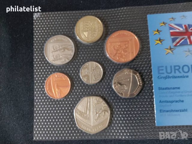 Комплектен сет - Великобритания 2008 , 7 монети, снимка 3 - Нумизматика и бонистика - 45116155