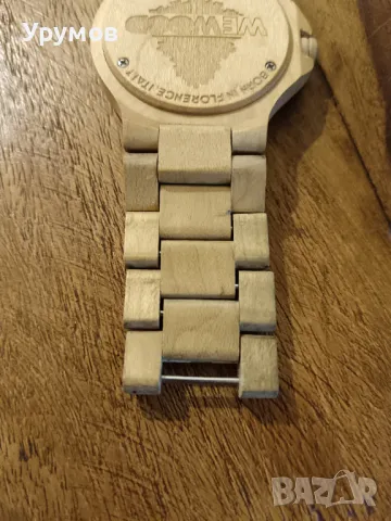 Винтидж дървен часовник WE WOOD E13-188, снимка 6 - Дамски - 49967510