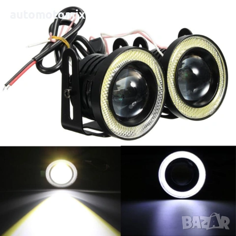 Халогени LED Angel eyes 64мм, Лупи за вграждане - 28680