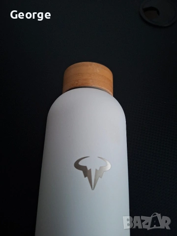 Бяла стоманена бутилка Рафа Надал , снимка 6 - Тенис - 53444129