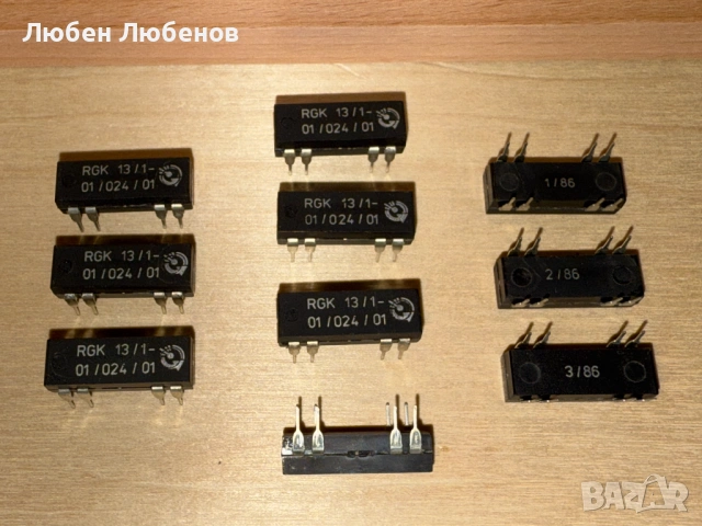 Продавам Електронни Компоненти: Интегрална Схема, Транзистор, Диод, Реле, Акумулатор, Лампа..., снимка 2 - Друга електроника - 53645880