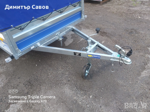 Туристическо, самосвално ремарке VESTA LIGHT 25 с брезент и шпригли Н120, снимка 7 - Ремаркета - 52165065