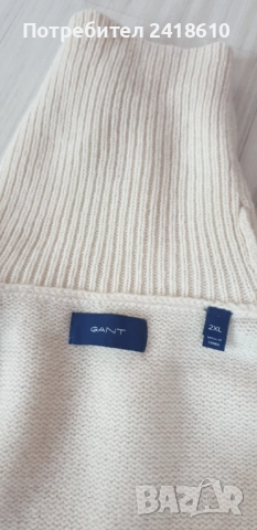 Gant  Wool Knit Turtleneck Mens Size 2XL НОВО! ОРИГИНАЛ! Мъжко Вълнено Поло - Пуловер!, снимка 10 - Пуловери - 52399828